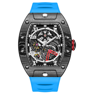 Hanboro của nam giới tất cả các sợi carbon brazed xem nhanh chóng phát hành dây đeo thiết kế utt-cạnh thời trang tự động cơ khí trường hợp - Product Image 5