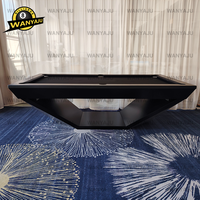 2024 Wanyaju Design de mode table de billard en bois massif personnalisé 8ft 9ft en vente table de billard de luxe billard au design futuriste