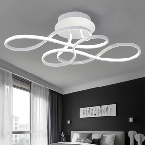 Modern Minimalist Style Intelligent Dimming <b>Remote</b> <b>Control</b> AC Aluminum Led Acrylic <b>Ceiling</b> <b>Light</b> Living Room Fixture - Product Image 2
