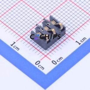 BC-4-3PD Button & Strip Battery Connector SMD Connector ( Contact Plating: Gold )( Operating Temperature: -55℃~+125℃ ) - Product Image 2