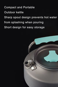 ชุดเครื่องครัวสำหรับตั้งแคมป์ปิกนิก 2-3 คน ใช้กับเตาแก๊สได้ ขนาด 3 ลิตร ผลิตจากอะลูมิเนียมสแตนเลส น้ำหนักเบา ทนทาน ไม่ติดกระทะ - Product Image 5