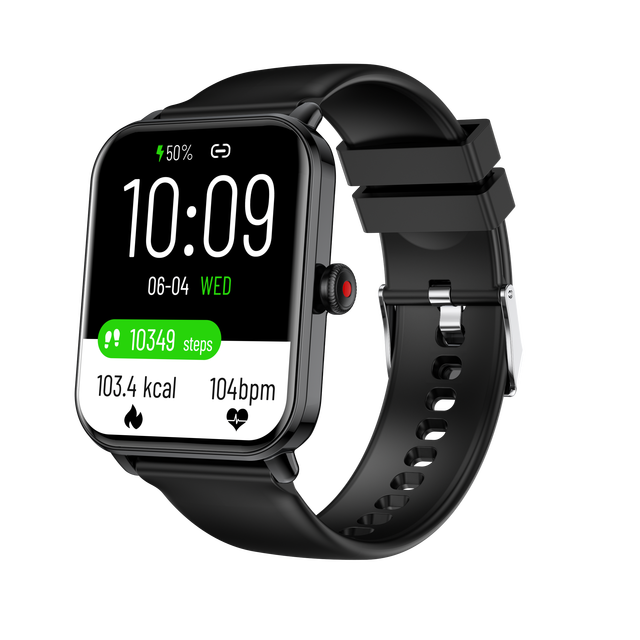 Men's Smart Watch with Waterproof IP68 HD Sports Fitness Tracker Music Phone Control Long Battery Life Stainless Steel Band