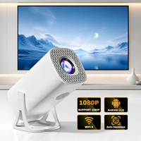 Proyektor Portabel S40 Mini Android 14, dengan Chip H723 Proyektor Smartphone LED Max 4K untuk Siang Hari 4K UHD Smart Beamer