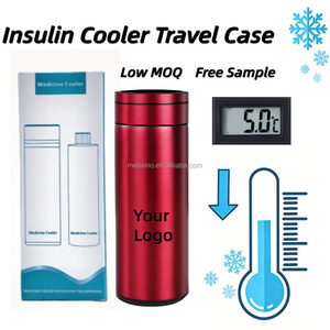 Étui de transport isotherme pour insuline, métallique, 1L, réutilisable, étanche, portable, avec gobelet de refroidissement pour insuline et affichage numérique pour stylos à insuline - Product Image 5