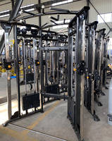 Machine de musculation fonctionnelle à câble pour entraînement en salle, gain de place, avec sélection de charge par pignon