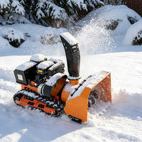Mesin Pembersih Salju Beroda HD-60C RC Remote Crawler dengan Lebar Pembersihan 620mm, Jarak Lempar 10m, Mesin Loncin 7.5HP