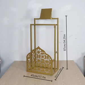 Supporto per Corano e Tappetino da Preghiera in Oro, Regalo Ideale per Eid, Ramadan e Arredamento Musulmano, Porta Tappeto da Preghiera Islamico per Casa e Moschea - Product Image 4