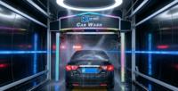 Machine de lavage de voitures en acier inoxydable entièrement automatique sans contact, robot lave-auto pour station-service, centre commercial, parking