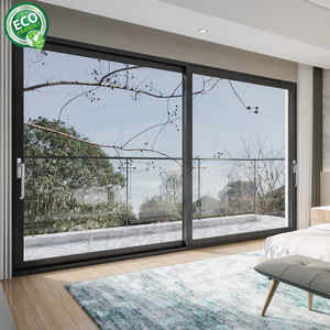 Porte coulissante en aluminium à double vitrage pour patio, prix usine Foshan, conforme à la norme australienne AS2047, pour villa, extérieur, balcon - Product Image 4