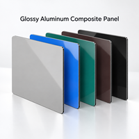 Panneau composite en aluminium blanc brillant enduit FEVE de 3 mm sur mesure pour les façades de bâtiments commerciaux