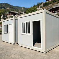 Maison conteneur portable pour camping extérieur, abri mobile, bâtiments modulaires préfabriqués en kit