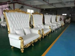 Silla de espera de ocio con respaldo alto de cuero terciopelo asiento de <span class=keywords><strong>amor</strong></span> de lujo moderno para 2 personas - Product Image 4