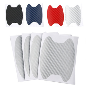 <b>Car</b> <b>Door</b> Handle Scratch <b>Protector</b> Carbon Fiber Anti Scratch Sticker Adhesive 8.5cm Body Side Vehicle Protective Film - Product Image 3