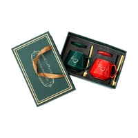 Prix de gros Ensemble de tasses à thé en céramique de style chinois à vent de Chine Boîte d'emballage en carton vide avec logo et doublure personnalisés