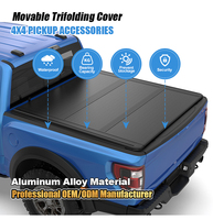 Cubierta Rígida Plegable de Tres Pliegues Zolionwil para Camioneta Nissan Navara NP300 D23 D40 Titan XD Frontier