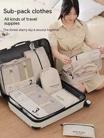 Ensemble de 7 cubes de rangement de voyage personnalisés avec logo, imperméables, pour l'organisation des voyages