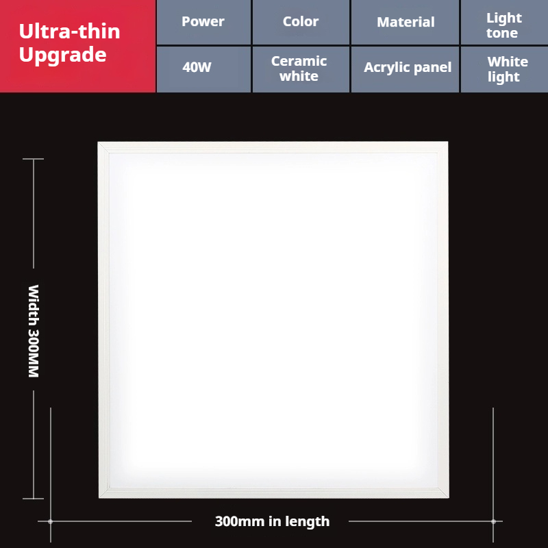 Cuadrado cerámico blanco -40W