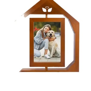 New wooden rotating pet <b>photo</b> <b>frame</b>, desktop display style, <b>double</b>-sided 3D <b>photo</b> <b>frame</b> - Product Image 5