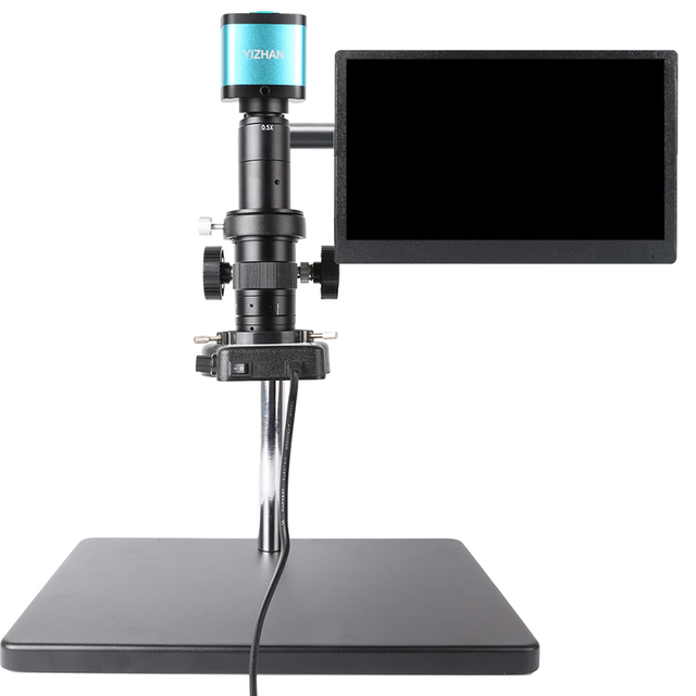 YIZHAN 48MP Microscope Low Price  SMT PCB Electronic Repair Industry Electric Video Microscope with 13.3 Inch Monitor