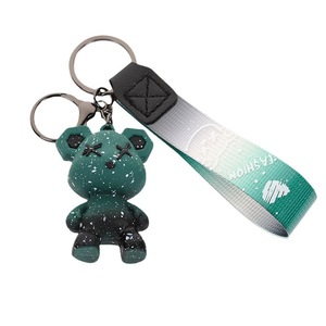Venta al por mayor 3D lindo oso de peluche PVC llavero resina fresco Pequeño Oso bolsa colgantes Carto - Product Image 6