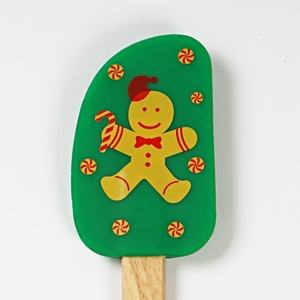 Divertente Carino Testa di Silicone Con Manico Di Bambù Burro Spatola - Product Image 6