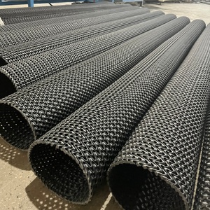 Hochwertiges HDPE Durchlässiges Kunststoff-Blindkanalrohr Hartes Starres Gebogenes Netz-Drainagerohr für Unterirdische Außensickerungsdrainage - Product Image 2