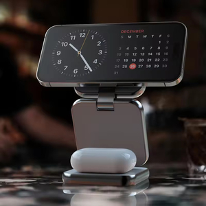 Estación de Carga Inalámbrica Magnética Plegable <span class=keywords><strong>3</strong></span> en 1, Nueva Base Multifunción para iPhone y Auriculares, Optimizada para Viajes, Nueva Carga Inalámbrica - Product Image 4