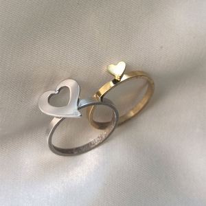 Multiple Styles Stainless Steel <b>Couple</b> <b>Rings</b> Pair of Love Stitching Vintage Letters Matching <b>Ring</b> Set for Lover - Product Image 1