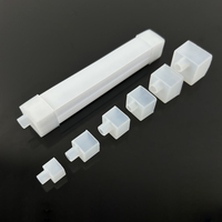 Connecteurs d'extrémité en silicone étanches pour bandes lumineuses LED néon, embouts de scellement carrés, ronds et droits pour bandes néon