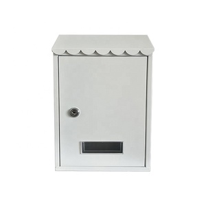 Hot Sale Metal Wall Mounted Mailbox White Color Small Mini <strong>Postbox</strong> Letter Box for <strong>Home</strong> - Product Image 2