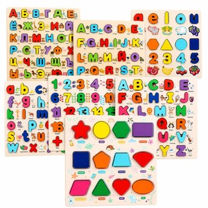 Jeu éducatif Montessori : Blocs 3D Alphabet et Chiffres, Puzzle de Formes et Lettres, Jouets d'apprentissage <span class=keywords><strong>pour</strong></span> Enfants - Product Image 6