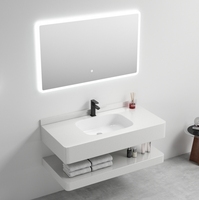 Lavabos de salle de bain modernes et luxueux de 80 cm, meubles sous lavabo pour hôtels et appartements, prix direct usine