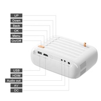 Touyinger T3 — projecteur intelligent Portable, 5500 Lumens 720p, prise en charge de films, WIFI, Home cinéma, 1080P