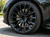 Fábrica SYAC Fabrica Llantas de Repuesto para Automóviles de 18 y 19 Pulgadas, PCD5*112, Aleación de Aluminio Negro Brillante, para C400