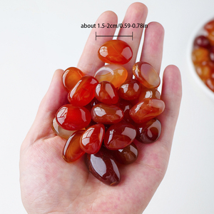 Bán buôn 1.5-2cm tự nhiên <span class=keywords><strong>Carnelian</strong></span> giảm đá chất lượng cao lớn mã não đỏ sỏi bể cá trang trí - Product Image 2