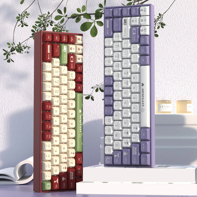 AJazz AK680 Wired/Wireless 65 Percent Mechanical Keyboard 2.4 Mechanical Gaming Keyboards