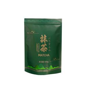 Nhà Máy nhãn hiệu riêng Chất lượng cao thương mại Matcha bột lớp hữu cơ màu xanh lá cây túi trà bán buôn Matcha đứng lên túi - Product Image 1