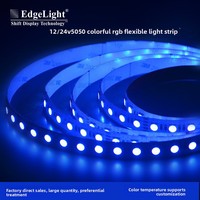 Bande lumineuse LED flexible RGBW 24V 12mm pour armoire, 5050 couleurs, télécommande intelligente, super lumineuse, intensité réglable