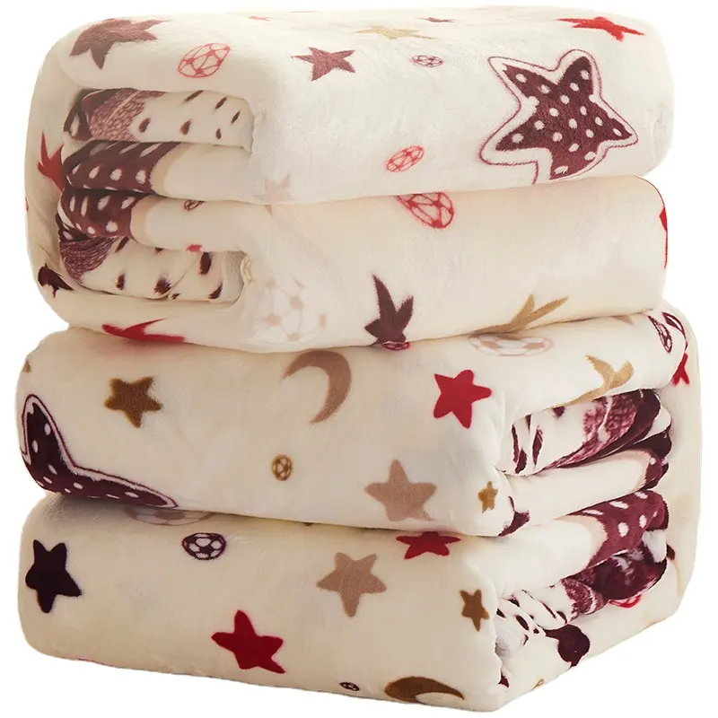 Venta al por mayor personalizado barato moda suave cómodo floral impreso manta franela polar cálido adulto dormir avión Manta