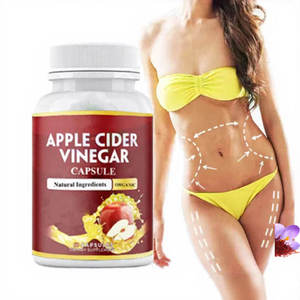 Capsules de vinaigre de cidre de pomme Keto biologique pour adultes, complément alimentaire naturel de beauté, qualité alimentaire, ASAP OEM - Product Image 1