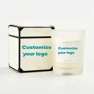 Free samples Luxury Scented Candle Wedding Decoration Transparent Glass Jar Candles Unique Design Candles