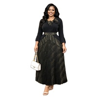 Robe longue en satin vintage décontractée et modeste, taille naturelle, manches longues, haute qualité, pour occasions de fête, automne-été, vente en gros ODM