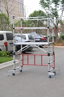 Échafaudage pliant en aluminium de 3 m, tour mobile télescopique, échelle d'échafaudage