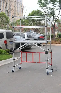 Échafaudage de 3m Tour pliante en aluminium Échelle mobile télescopique pour échafaudage