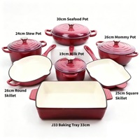 Ensemble de casseroles 8 pièces, faitouts et marmites, compatibles induction et four, conformes LFGB et FDA, pour la cuisine