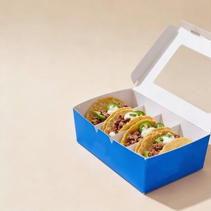 Caja para Llevar Tacos, Impresa con Logotipo Personalizado, Hecha con Materiales Reciclados y Degradables, para Comida Rápida - Product Image 2