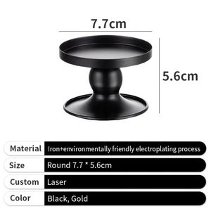 Hot Selling Modern Golden Iron Candle Holder High Quality Small Table Decor for Weddings & Home Living Room - Product Image 2
