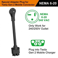 Nouvel adaptateur NEMA 14-50 pour connecteur mobile Tesla Gen 2, câble de charge rapide 16A 250V 0,3M pour Model 3 Y S X