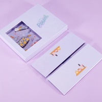 Vente en gros de nouveaux boîtes-cadeaux de luxe pliables avec logo personnalisé avec fenêtre en PVC