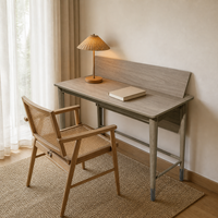 Table de chambre d'hôtel économique de haute qualité en bois MDF noyer meubles de chambre d'hôtel bureau ordinateur table de bureau